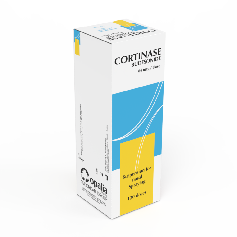 CORTINASE 64 mcg / dose Nasal suspension 120 dose vial